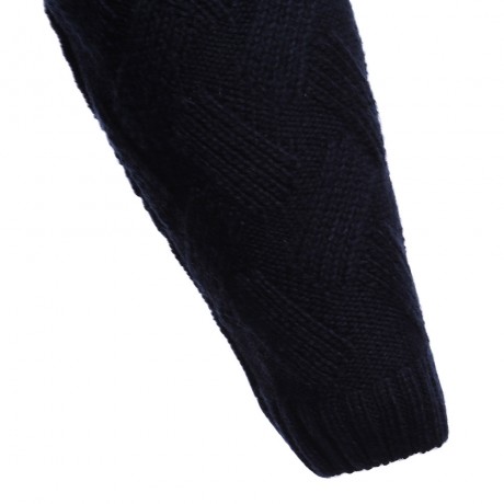 STYLISH COLOR BLOCK ROUND NECK MALE PULLOVER KNITTING SWEATER