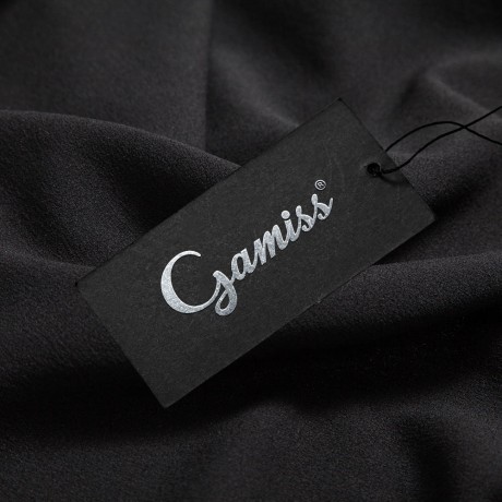 TRENDY ROUND COLLAR SHORT SLEEVE ASYMMETRIC SOLID COLOR SUNDRESS FOR WOMEN