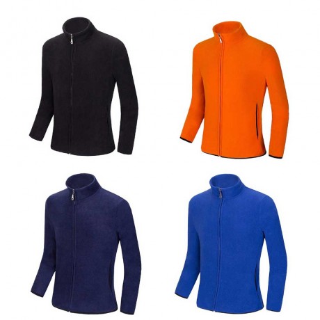 CASUAL SOLID COLOR STAND COLLAR LONG SLEEVE MALE COAT