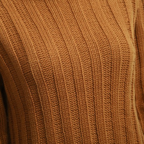 STYLISH TURTLENECK LONG SLEEVE KNITTED PURE COLOR SWEATER FOR LADIES