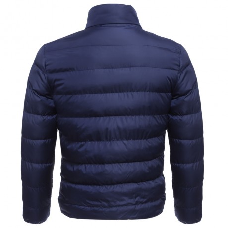 CASUAL SLIM FIT SOLID COLOR MALE STAND COLLAR WARM COAT