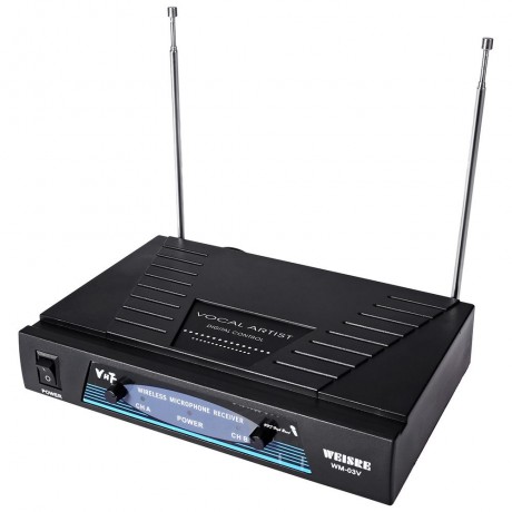 WEISRE WM - 03V PROFESSIONAL 210 - 280MHZ KARAOKE WIRELESS HANDHELD VHF TRANSMITTER MICROP