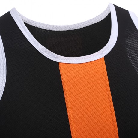 SIMPLE DESIGN MESH ROUND NECK SLEEVELESS MALE BREATHABLE VEST