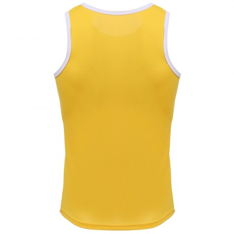 SIMPLE DESIGN MESH ROUND NECK SLEEVELESS MALE BREATHABLE VEST