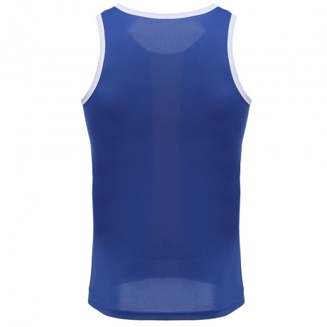 SIMPLE DESIGN MESH ROUND NECK SLEEVELESS MALE BREATHABLE VEST