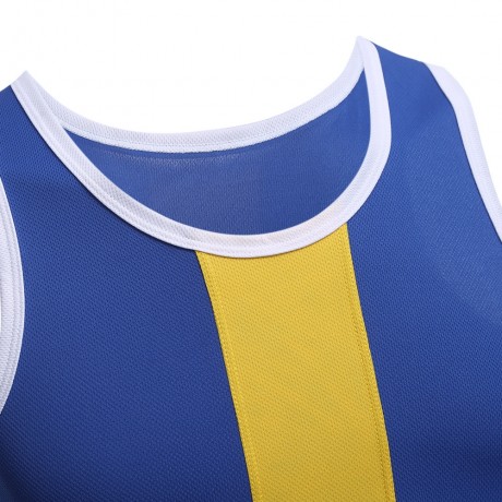 SIMPLE DESIGN MESH ROUND NECK SLEEVELESS MALE BREATHABLE VEST