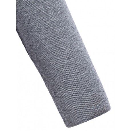 BRIEF ROUND COLLAR COLOR BLOCK KNITTED PULLOVER FOR WOMEN