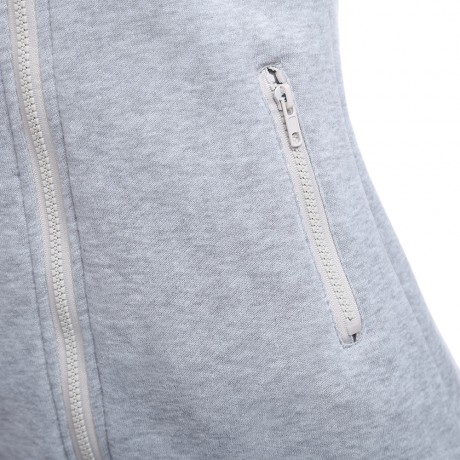 CASUAL TURN-DOWN COLLAR ZIPPER BUTTON DESIGN HOODIE FOR WOMEN