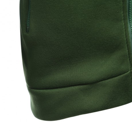 CASUAL TURN-DOWN COLLAR ZIPPER BUTTON DESIGN HOODIE FOR WOMEN