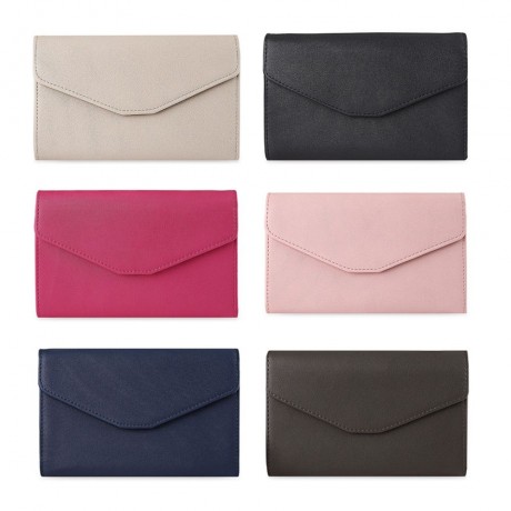 STYLISH PU ENVELOPE CLUTCH FOR WOMEN (BLACK)