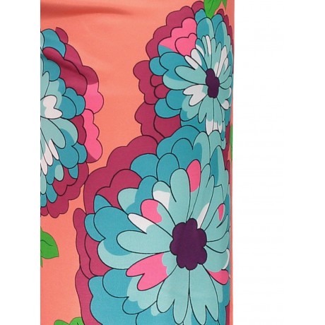 FASHIONABLE ELASTIC WAIST FLORAL PRINT LOOSE-FITTING WOMEN'S EXUMAS PANTS