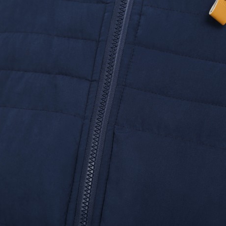 JOOBOX STYLISH COLOR BLOCK DESIGN ZIPPER DETACHABLE HAT MALE SLEEVELESS VEST