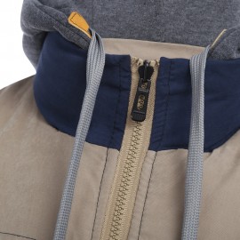 JOOBOX STYLISH COLOR BLOCK DESIGN ZIPPER DETACHABLE HAT MALE SLEEVELESS VEST