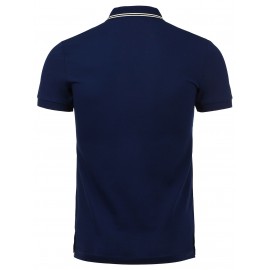 PATCH DESIGN BUTTONED HEM POLO SHIRT