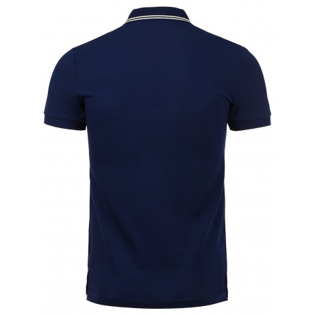 PATCH DESIGN BUTTONED HEM POLO SHIRT