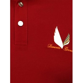 HALF BUTTON EMBROIDERY POLO SHIRT