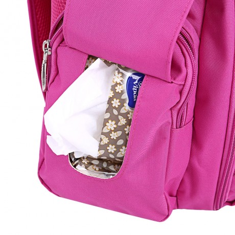 QIMIAOBABY WATER RESISTANT MULTIFUNCTIONAL LARGE CAPACITY DIAPER BAG (BLACK DOT)