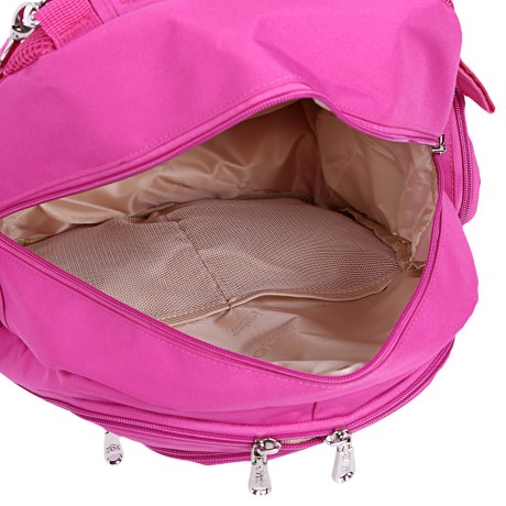 QIMIAOBABY WATER RESISTANT MULTIFUNCTIONAL LARGE CAPACITY DIAPER BAG (BLACK DOT)