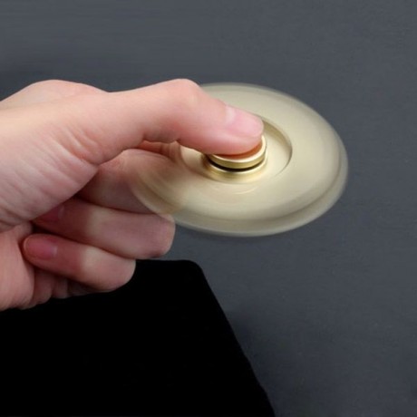 4 MIN ROTATING ANTI STRESS TOYS COPPER FINGER GYRO