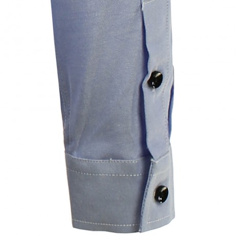 COLOR BLOCK LONG SLEEVE POCKET SHIRT