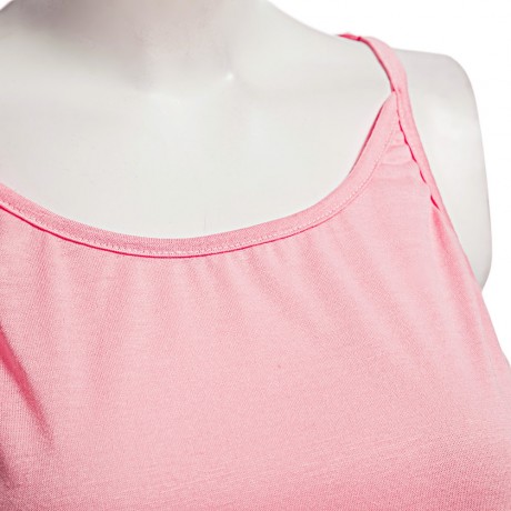 SEXY SPAGHETTI STRAP PURE COLOR CRISS-CROSS LOOSE-FITTING TANK TOP FOR WOMEN