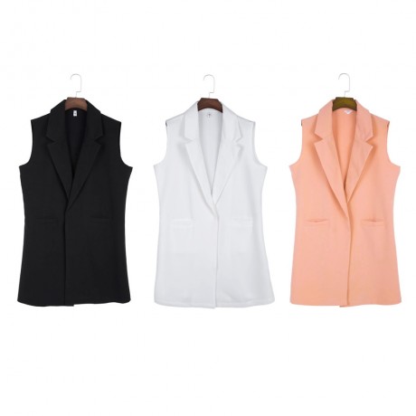 BRIEF LAPEL COLLAR CARDIGAN POCKET SLIM SUIT FOR WOMEN