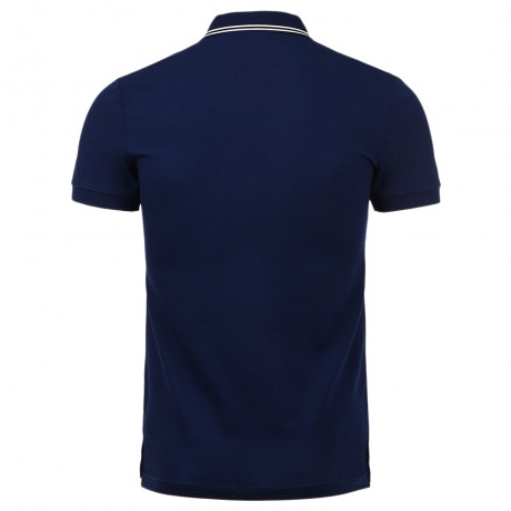PATCH DESIGN BUTTONED HEM POLO SHIRT