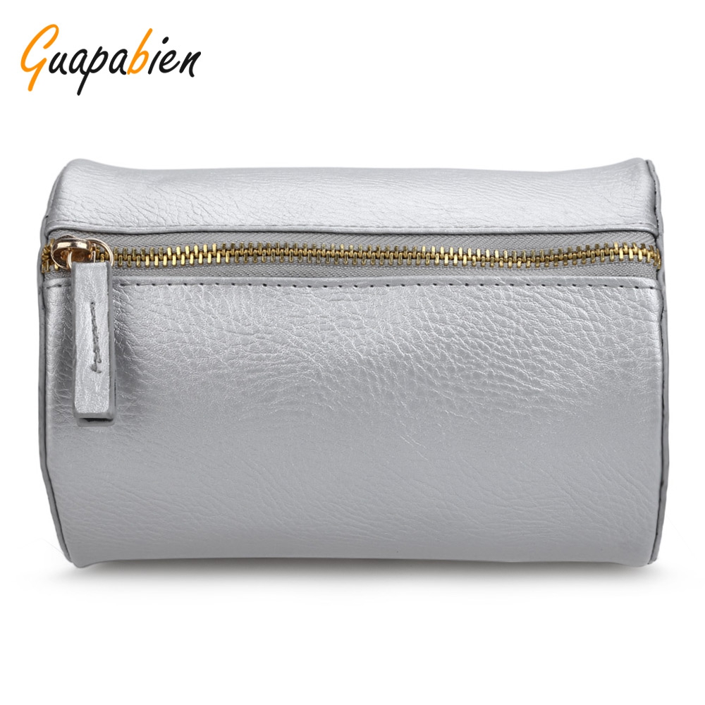 GUAPABIEN CYLINDER PATTERN SOLID COLOR DUAL PURPOES SHOULDER MESSENGER MINI BAG FOR WOMEN