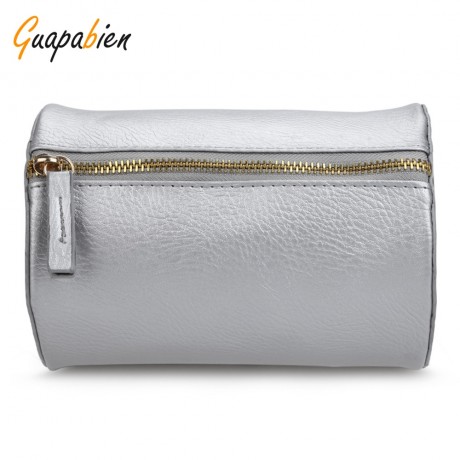 GUAPABIEN CYLINDER PATTERN SOLID COLOR DUAL PURPOES SHOULDER MESSENGER MINI BAG FOR WOMEN
