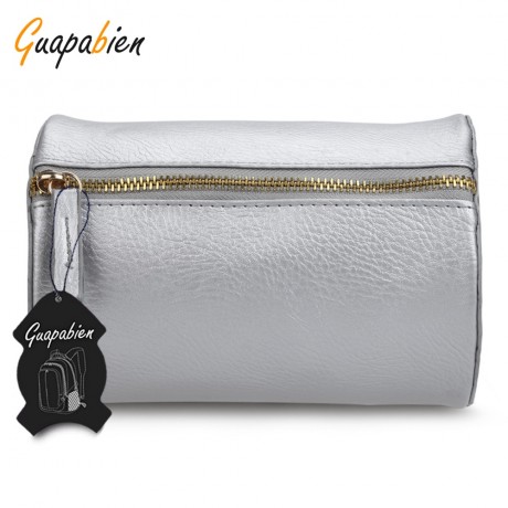 GUAPABIEN CYLINDER PATTERN SOLID COLOR DUAL PURPOES SHOULDER MESSENGER MINI BAG FOR WOMEN