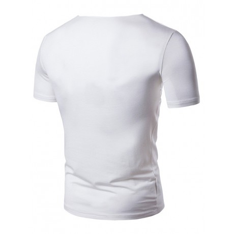 SCOOP NECK STRECHY RUCHED T-SHIRT