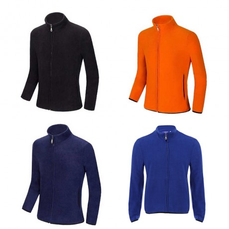 CASUAL SOLID COLOR STAND COLLAR LONG SLEEVE MALE COAT