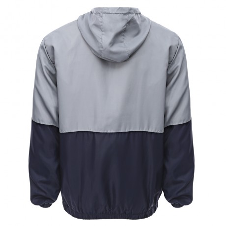 CASUAL THIN COLOR BLOCK ZIPPER DESIGN LONG SLEEVE HOODIES FOR MALE