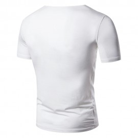 SCOOP NECK STRECHY RUCHED T-SHIRT