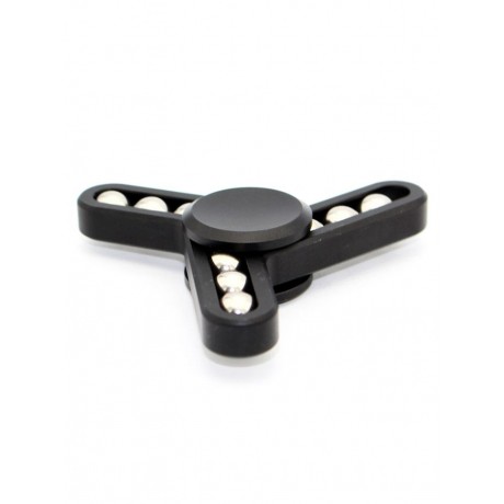 STRESS RELIEVER FOCUS TOY 9 BEADS TRIANGLE FINGER GYRO HAND SPINNER