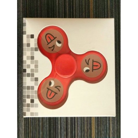 SMILING FACE STREE RELIEF TOY TRIANGLE FIDGET SPINNER