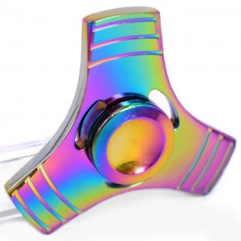 FIDDLE TOY COLORFUL TRIANGLE FIDGET METAL HAND SPINNER