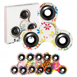 STRESS RELIEF TOY TRIANGLE PATTERNED FIDGET HAND SPINNER