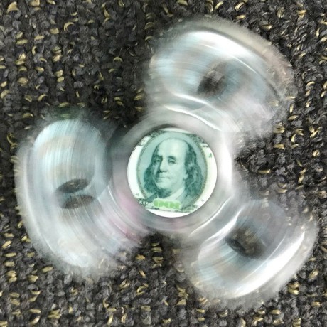 MONEY PRINT FINGER GYRO THREE HOLES FIDGET SPINNER
