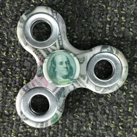MONEY PRINT FINGER GYRO THREE HOLES FIDGET SPINNER
