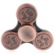 FIDDLE TOY FLOWER PATTERN FIDGET METAL SPINNER