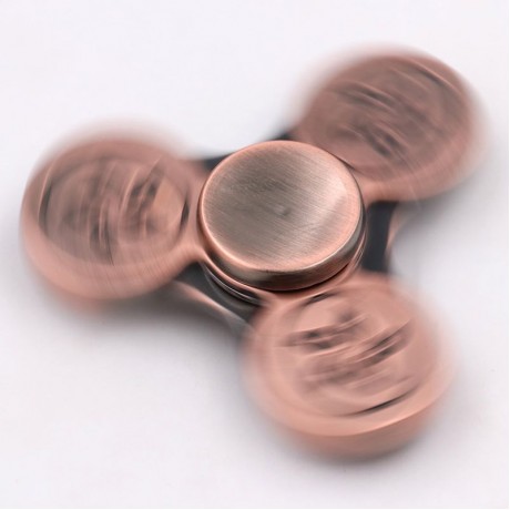 FIDDLE TOY FLOWER PATTERN FIDGET METAL SPINNER