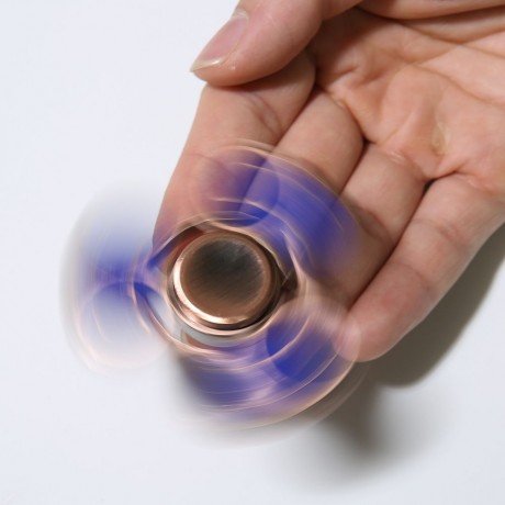 TRIANGLE SMILING FACE METAL FIDGET SPINNER GYRO