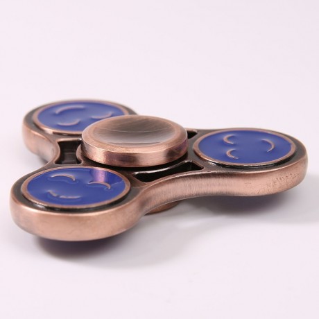 TRIANGLE SMILING FACE METAL FIDGET SPINNER GYRO