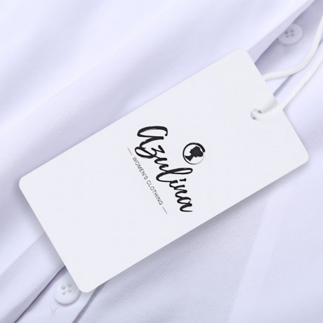 TRENDY LONG SLEEVE COLD SHOULDER SLIT BUTTON WOMEN SHIRT