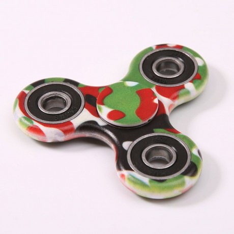 CAMOUFLAGE PRINT STRESS RELIEF FOCUS TOY FIDGET SPINNER