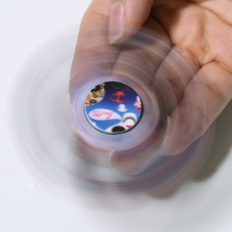 CAMOUFLAGE PRINT STRESS RELIEF FOCUS TOY FIDGET SPINNER