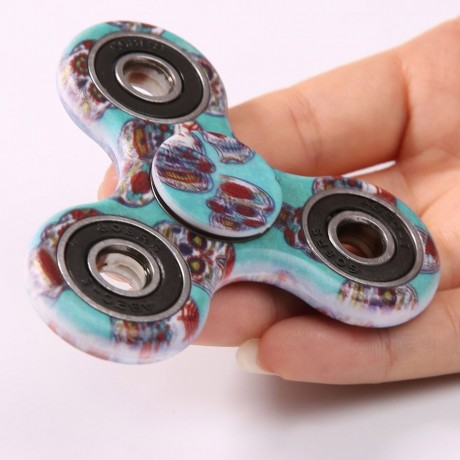 CAMOUFLAGE PRINT STRESS RELIEF FOCUS TOY FIDGET SPINNER