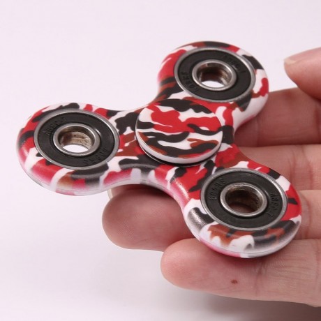 CAMOUFLAGE PRINT STRESS RELIEF FOCUS TOY FIDGET SPINNER