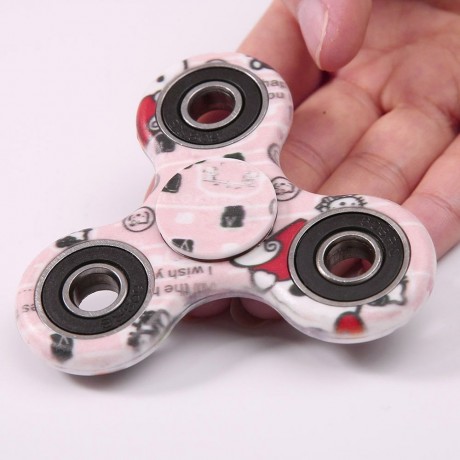 CAMOUFLAGE PRINT STRESS RELIEF FOCUS TOY FIDGET SPINNER